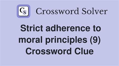 moral principles crossword|moral standards crossword clue.